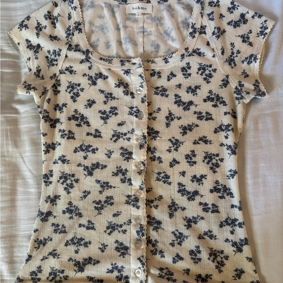 Bohme Jaynie Floral Top in Cream - Picture 2 of 5